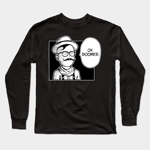 One Insult Man Long Sleeve T-Shirt by mikehandyart